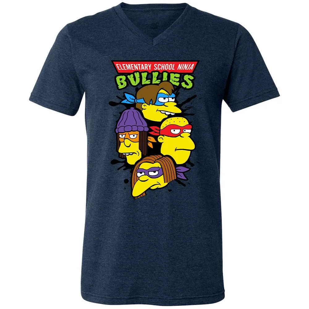 Unisex V-Neck T-Shirt - RTVPKV9W - Heather Navy - 15