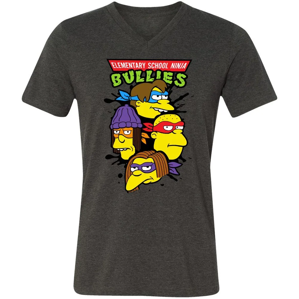 Unisex V-Neck T-Shirt - RTVPKV9W - Dark Grey Heather - 8