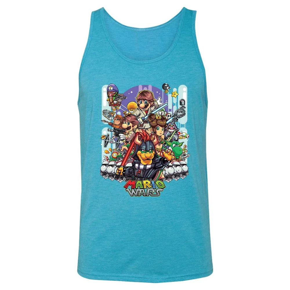 Unisex Jersey Tank - P2FGX8EL - Aqua Triblend - 3