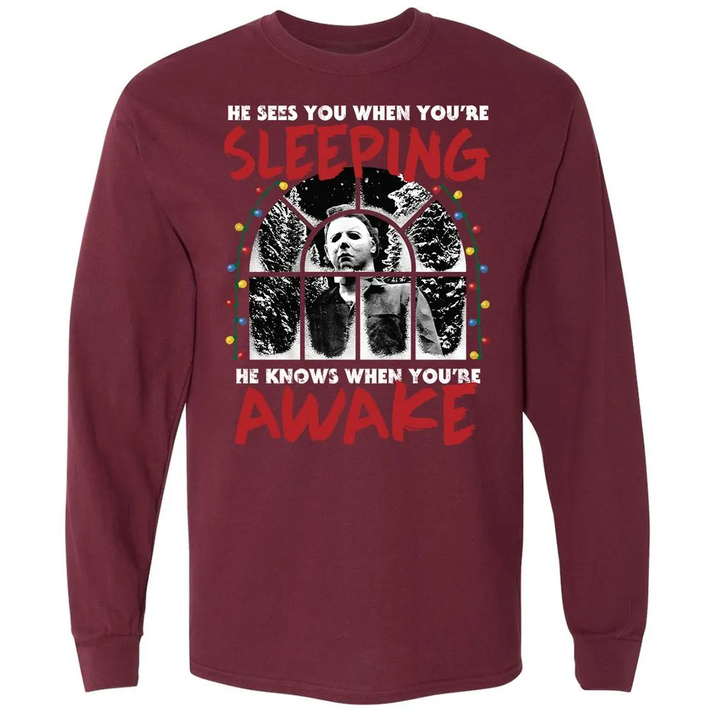 Long Sleeve T-Shirt - UN4H8UPA - Maroon - 11