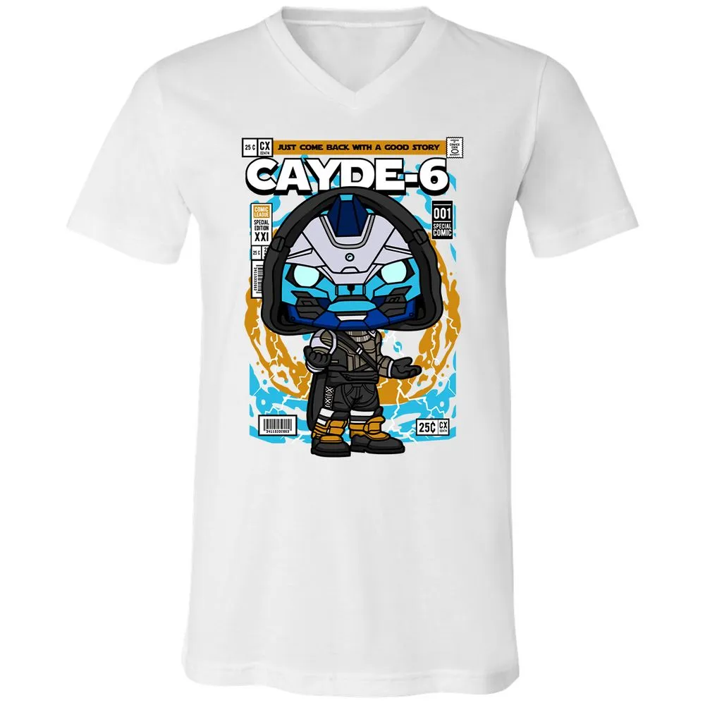 Unisex V-Neck T-Shirt - BBC15D3Q - White - 5