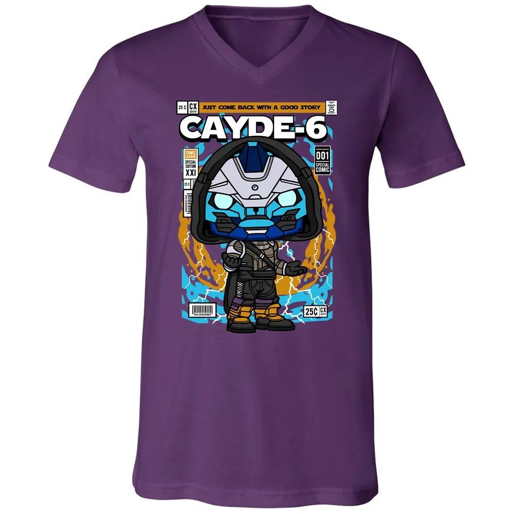 Unisex V-Neck T-Shirt - BBC15D3Q - Team Purple - 9