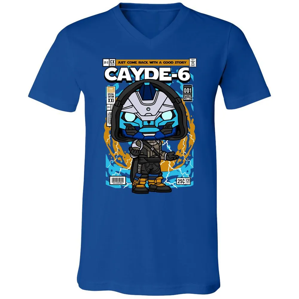 Unisex V-Neck T-Shirt - BBC15D3Q - True Royal - 4