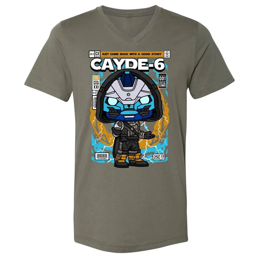 Unisex V-Neck T-Shirt - BBC15D3Q - Military Green - 10