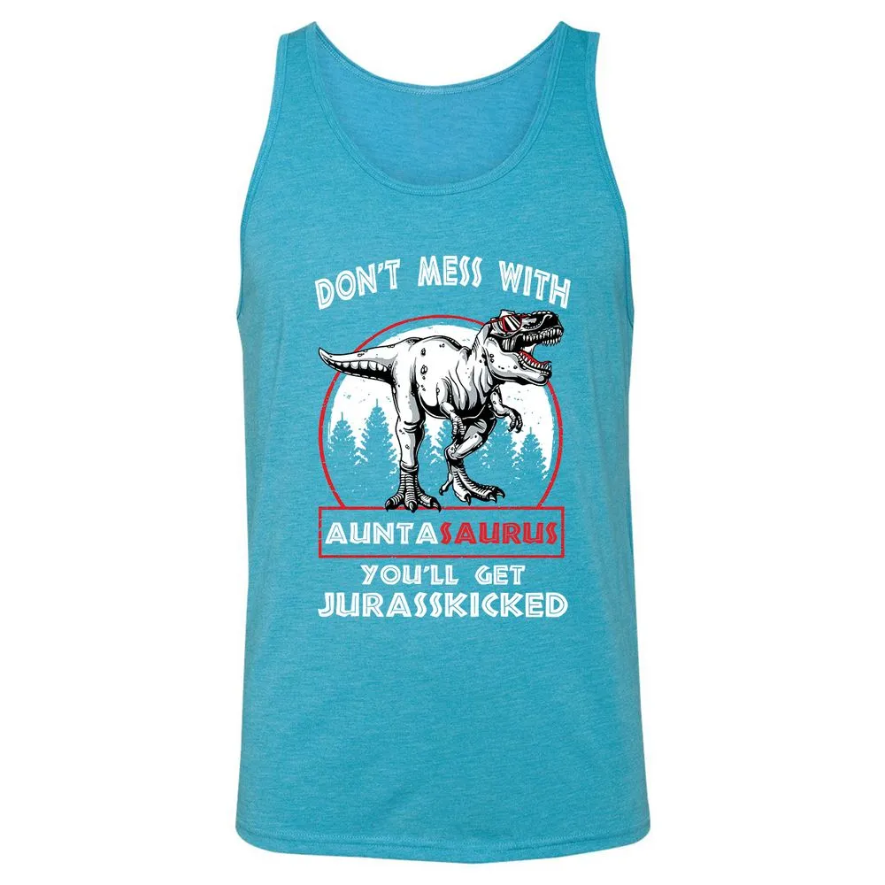Unisex Jersey Tank - QJD2NX4T - Aqua Triblend - 3