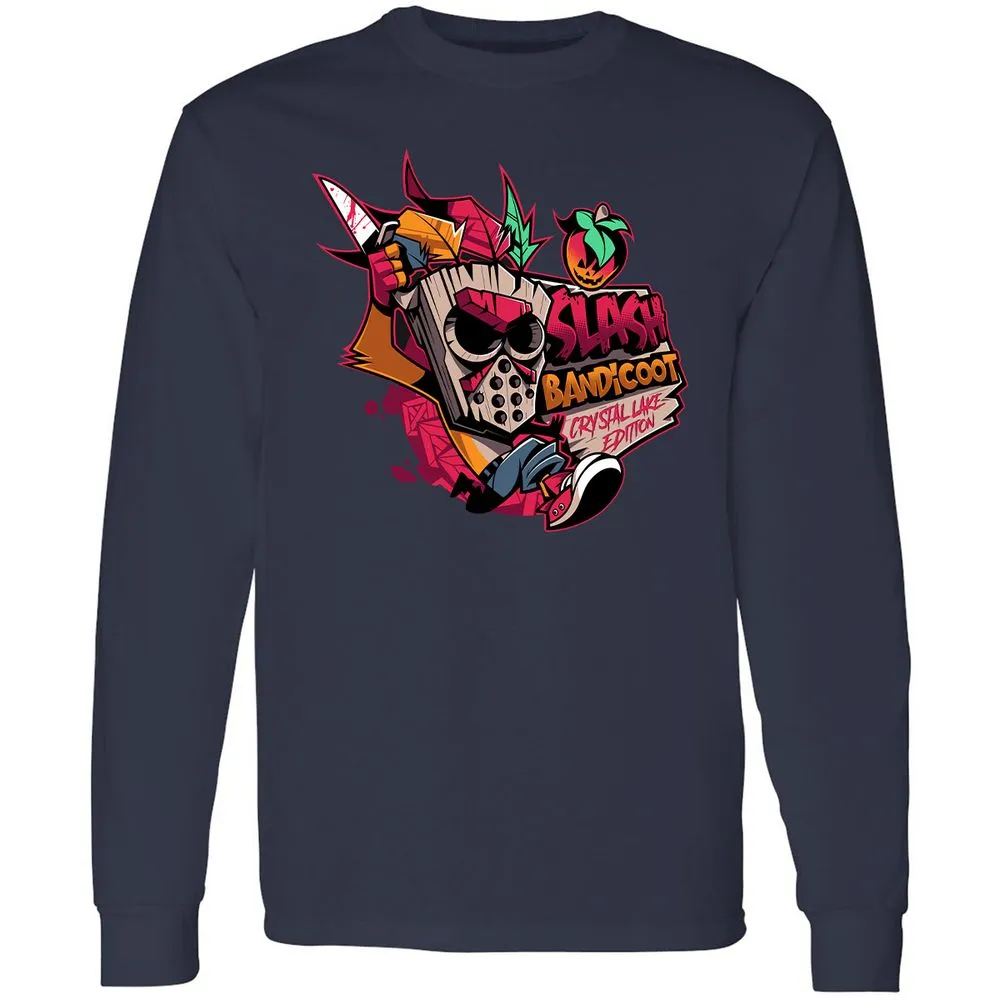Long Sleeve T-Shirt - FLMZM9L1 - Navy - 2