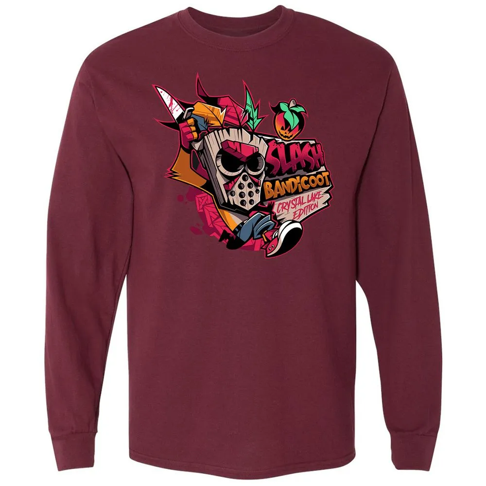 Long Sleeve T-Shirt - FLMZM9L1 - Maroon - 11