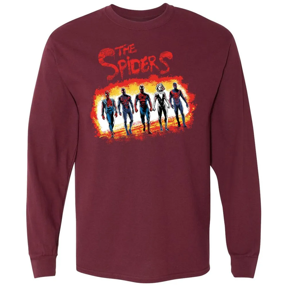 Long Sleeve T-Shirt - 56A4WNUS - Maroon - 11
