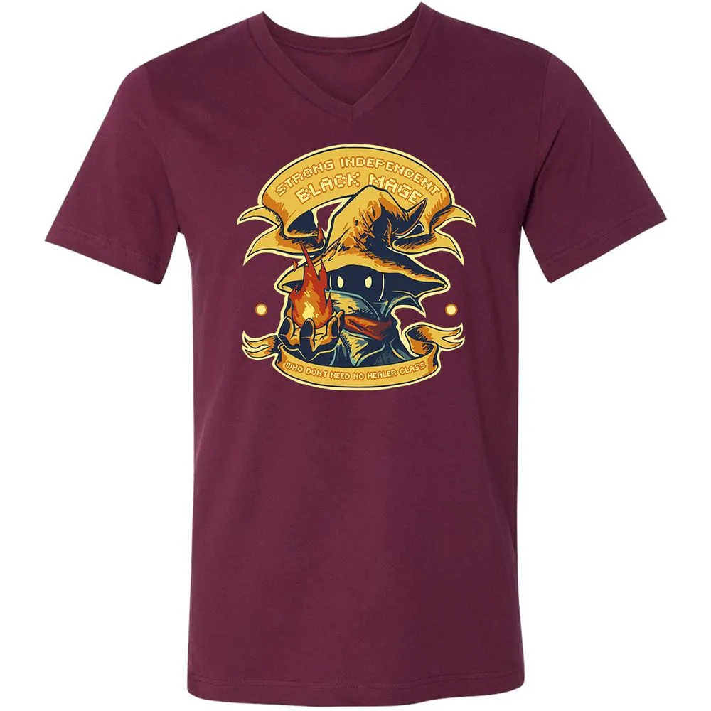 Unisex V-Neck T-Shirt - TA4CN76V - Maroon - 6