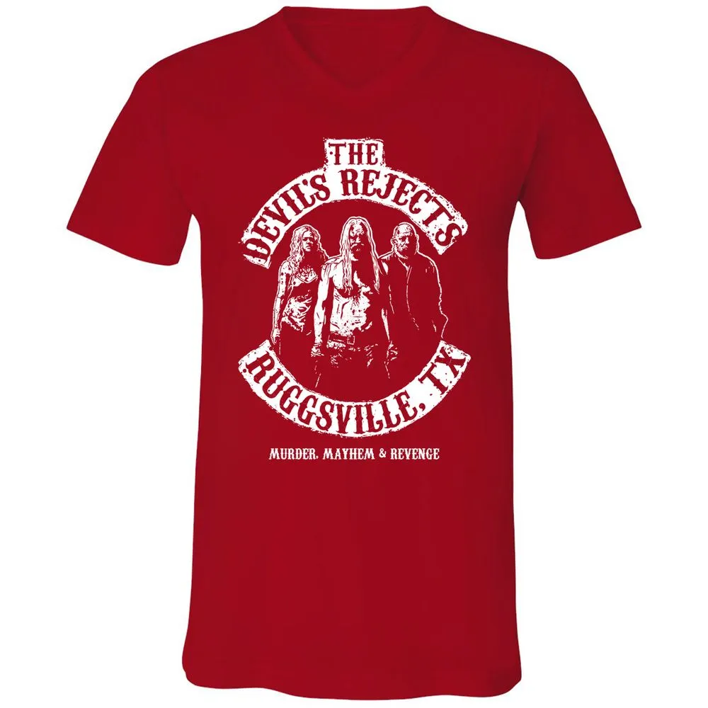 Unisex V-Neck T-Shirt - EX4TWWRT - Red - 3