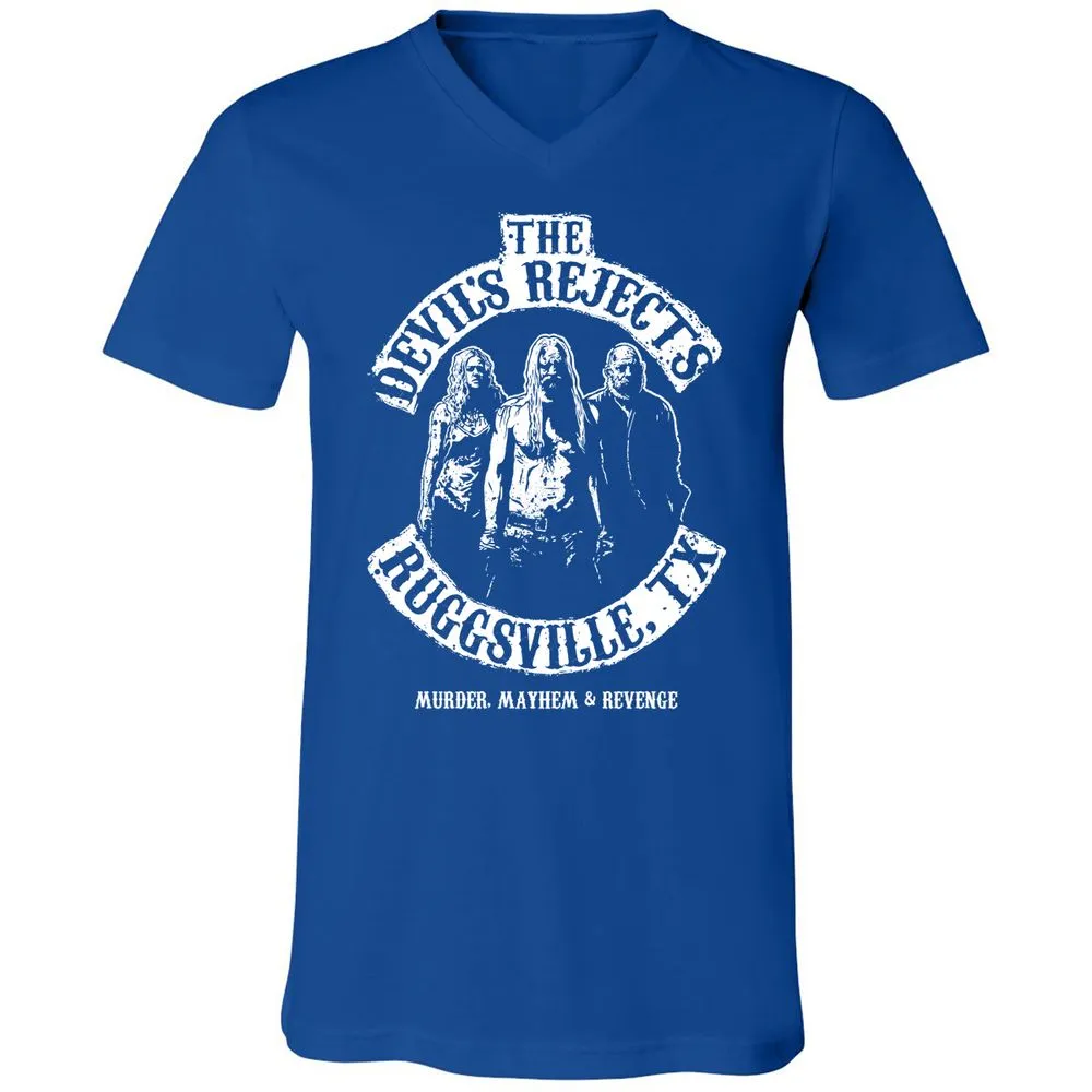 Unisex V-Neck T-Shirt - EX4TWWRT - True Royal - 4