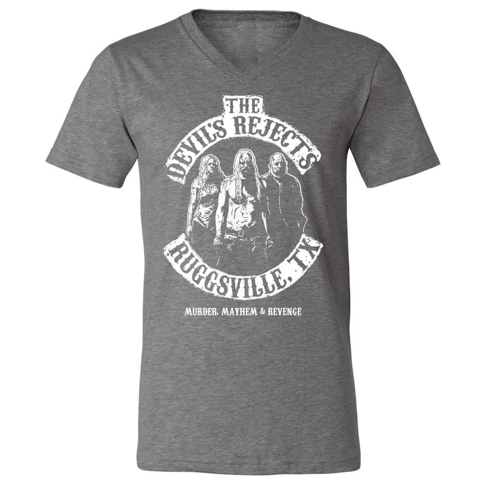 Unisex V-Neck T-Shirt - EX4TWWRT - Deep Heather - 13