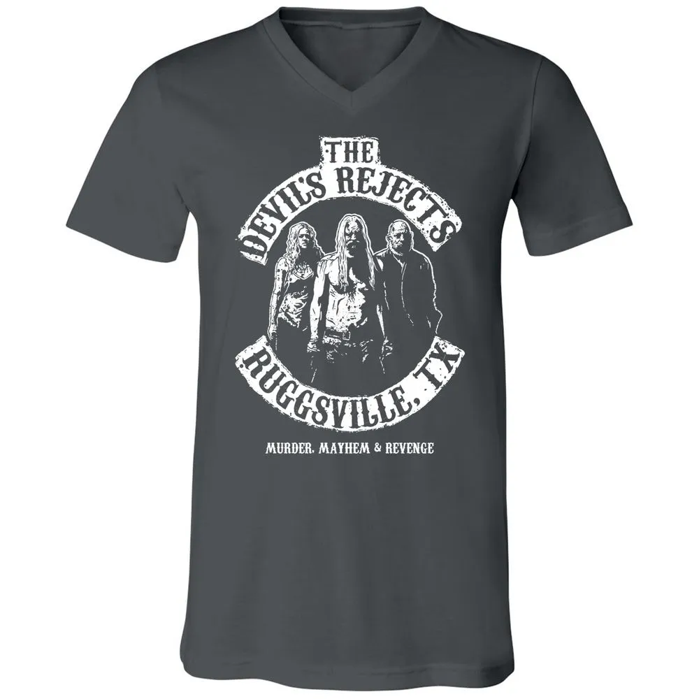 Unisex V-Neck T-Shirt - EX4TWWRT - Asphalt - 12