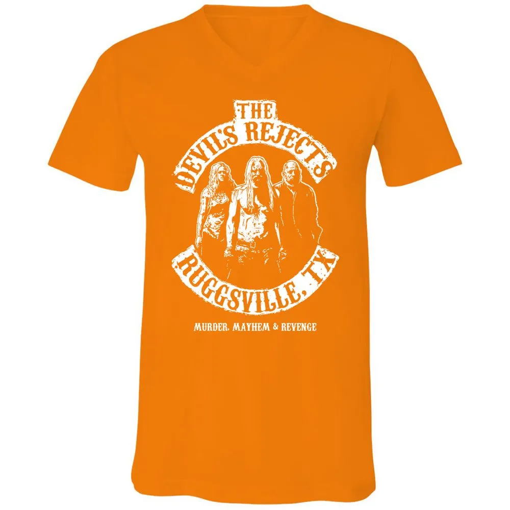 Unisex V-Neck T-Shirt - EX4TWWRT - Orange - 11