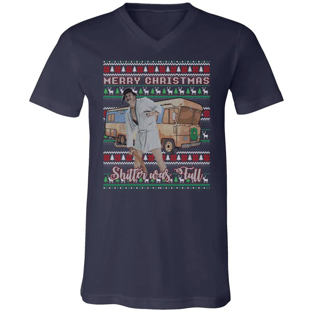 Unisex V-Neck T-Shirt - DX58ZCUD - Navy - 2