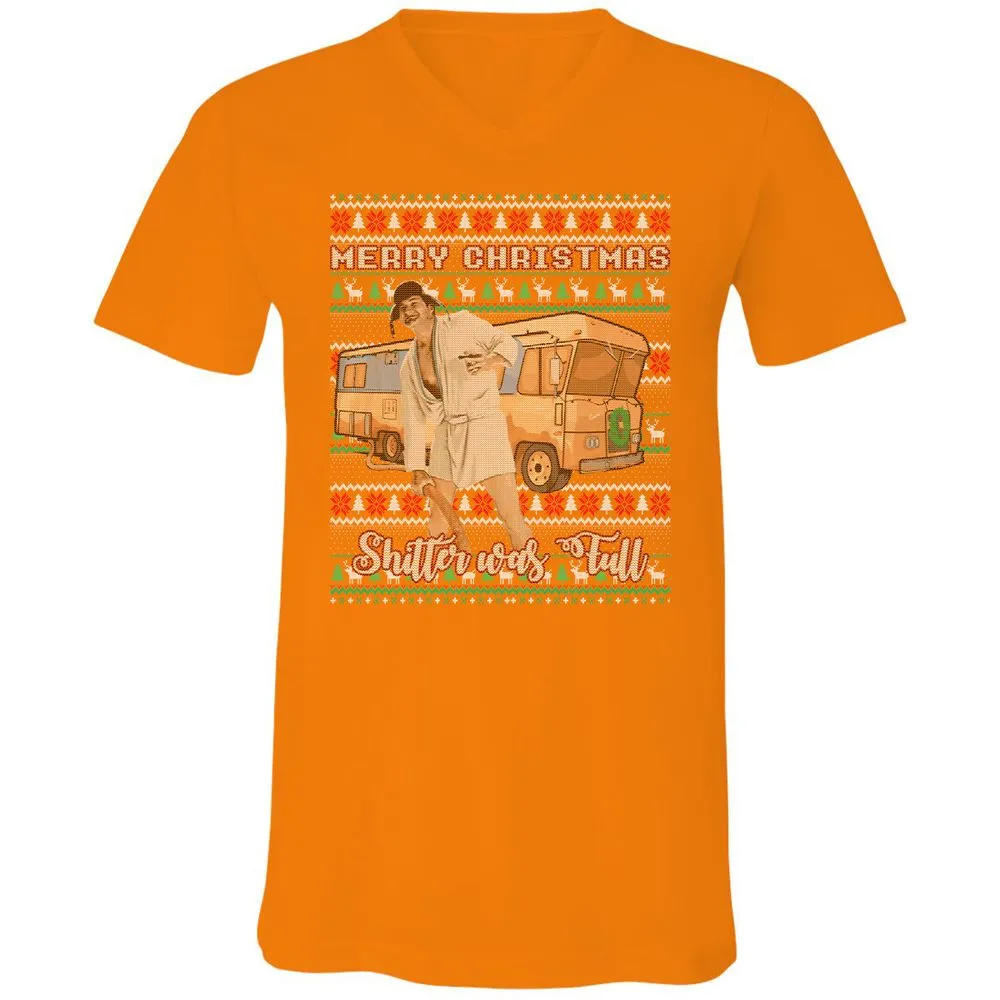 Unisex V-Neck T-Shirt - DX58ZCUD - Orange - 11