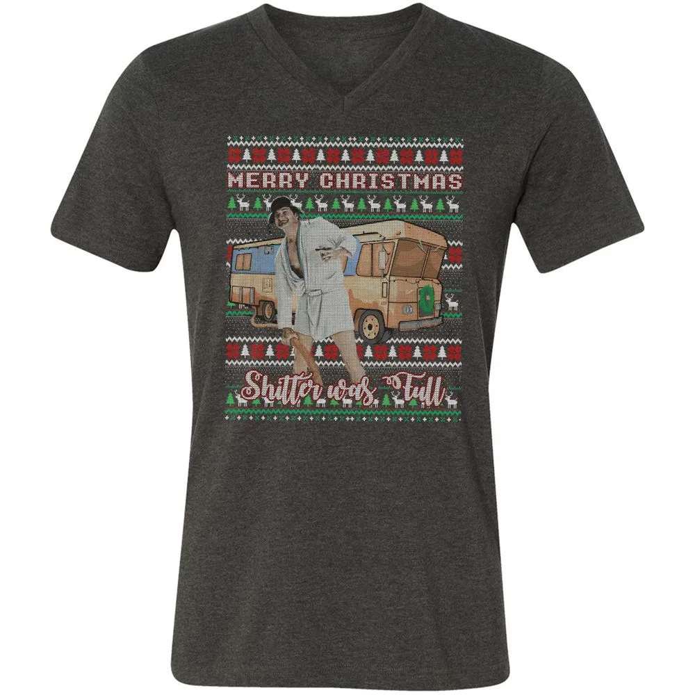 Unisex V-Neck T-Shirt - DX58ZCUD - Dark Grey Heather - 8