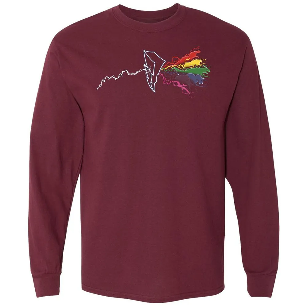 Long Sleeve T-Shirt - 2CVZQHXE - Maroon - 11