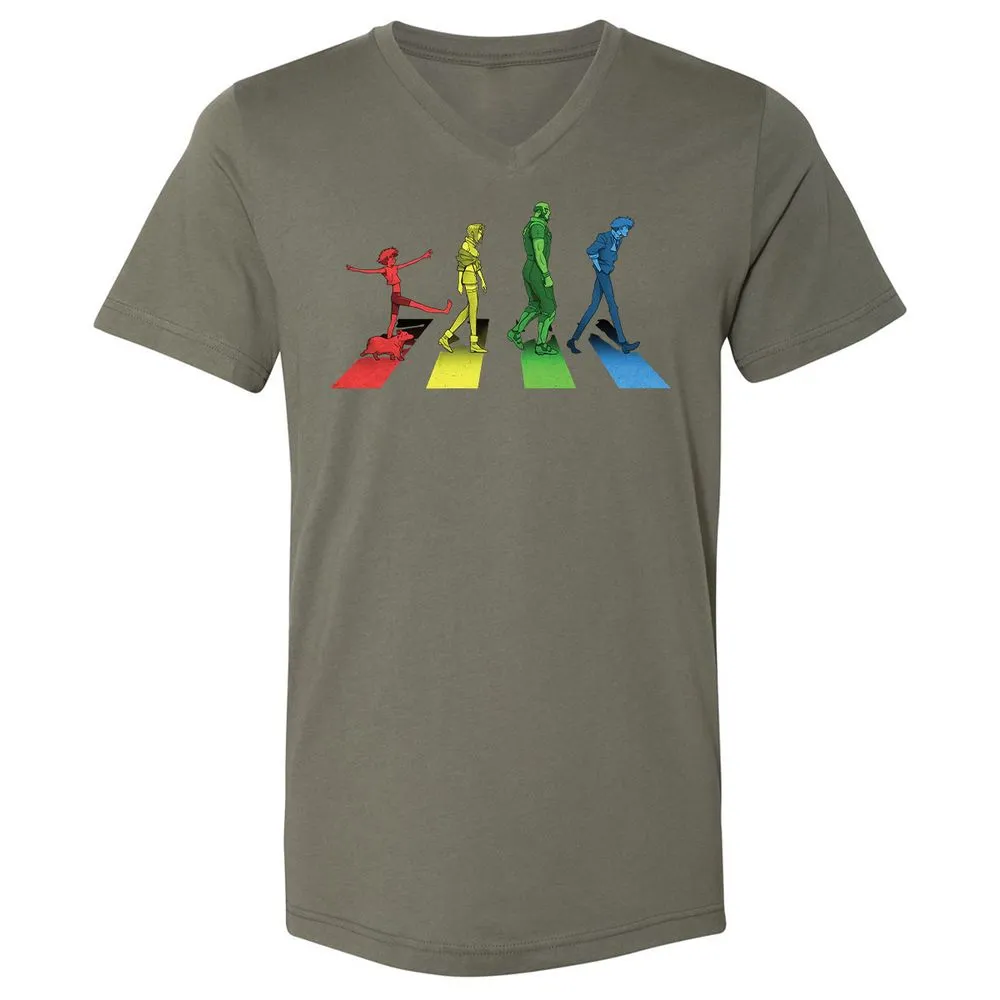 Unisex V-Neck T-Shirt - C8XSECXU - Military Green - 10