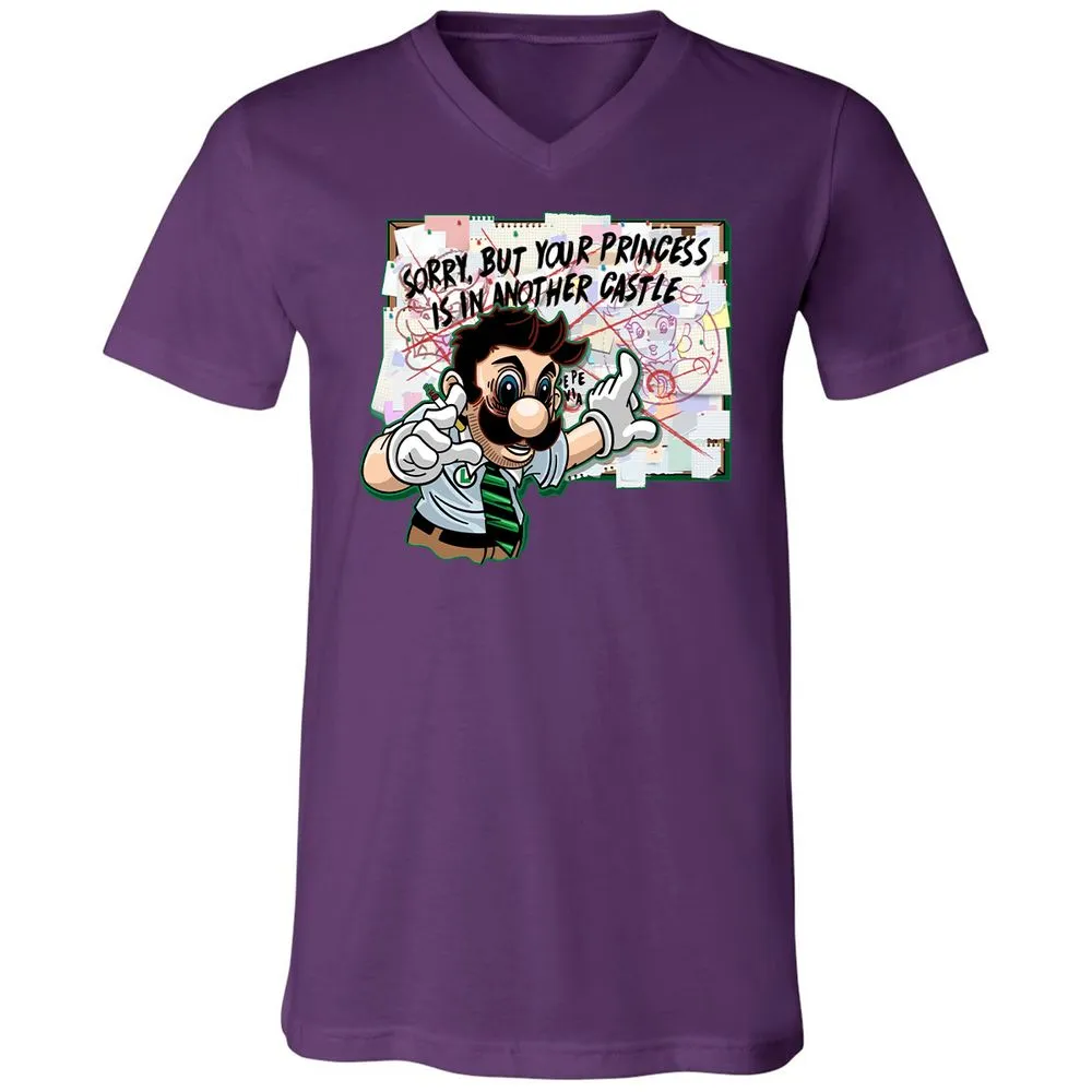 Unisex V-Neck T-Shirt - 34G91UM3 - Team Purple - 9