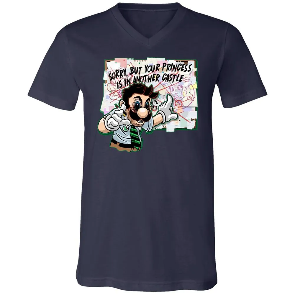 Unisex V-Neck T-Shirt - 34G91UM3 - Navy - 2