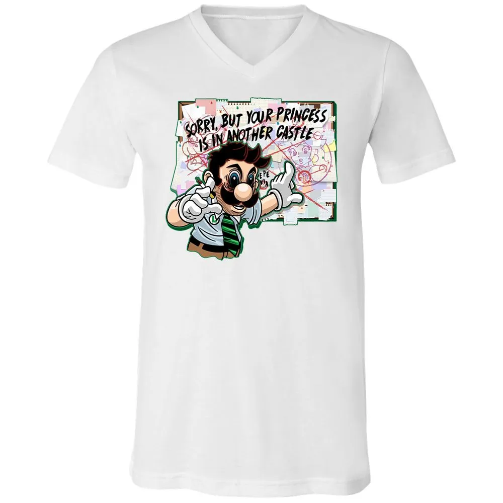 Unisex V-Neck T-Shirt - 34G91UM3 - White - 5