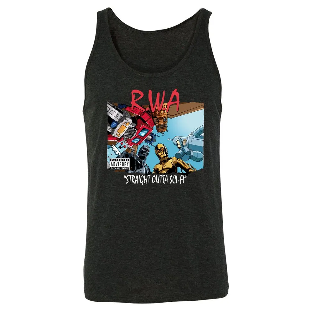 Unisex Jersey Tank - B73SD5D3 - Charcoal Black Triblend - 5