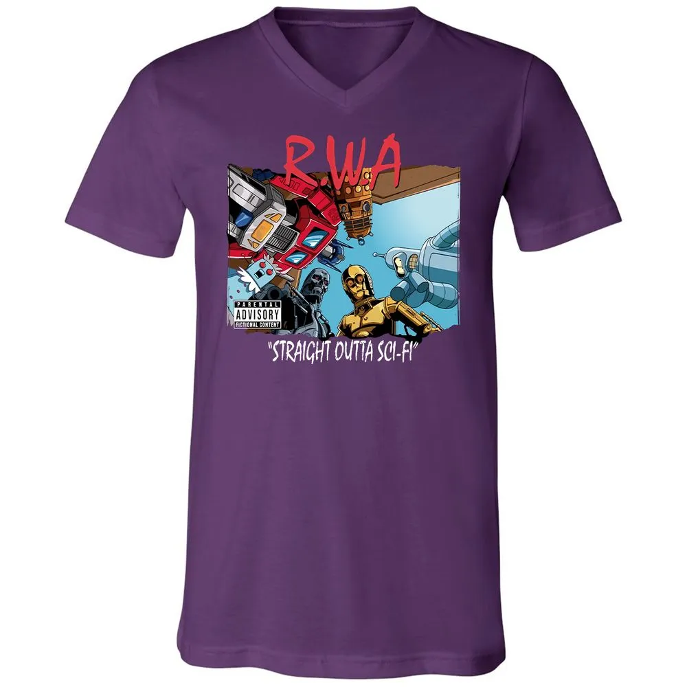 Unisex V-Neck T-Shirt - KCGGVCUV - Team Purple - 9
