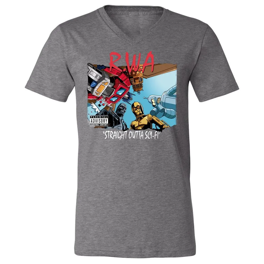 Unisex V-Neck T-Shirt - KCGGVCUV - Deep Heather - 13
