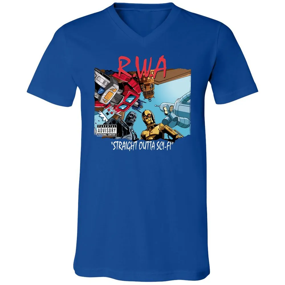 Unisex V-Neck T-Shirt - KCGGVCUV - True Royal - 4