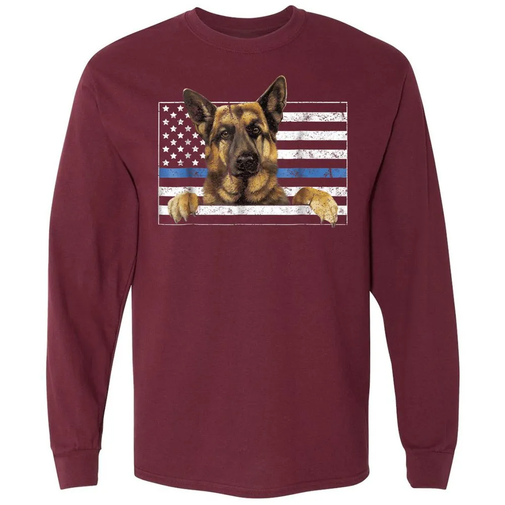 Long Sleeve T-Shirt - 7QEP6SCA - Maroon - 11
