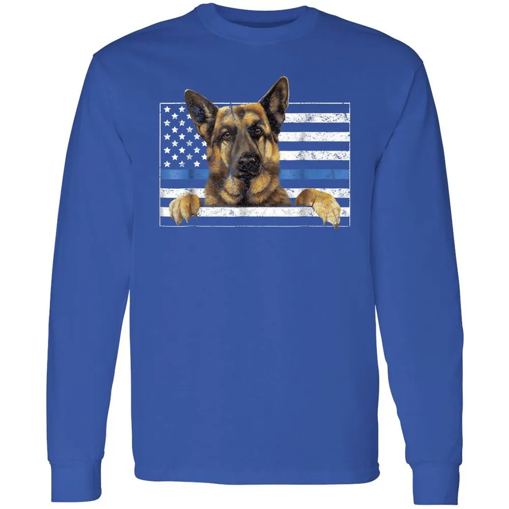 Long Sleeve T-Shirt - 7QEP6SCA - Royal - 8