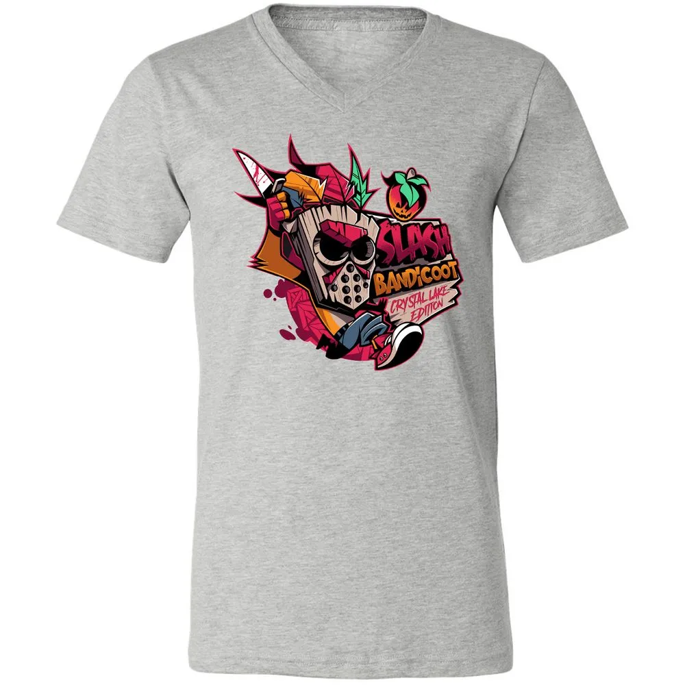 Unisex V-Neck T-Shirt - 9KWYY1KK - Athletic Heather - 7