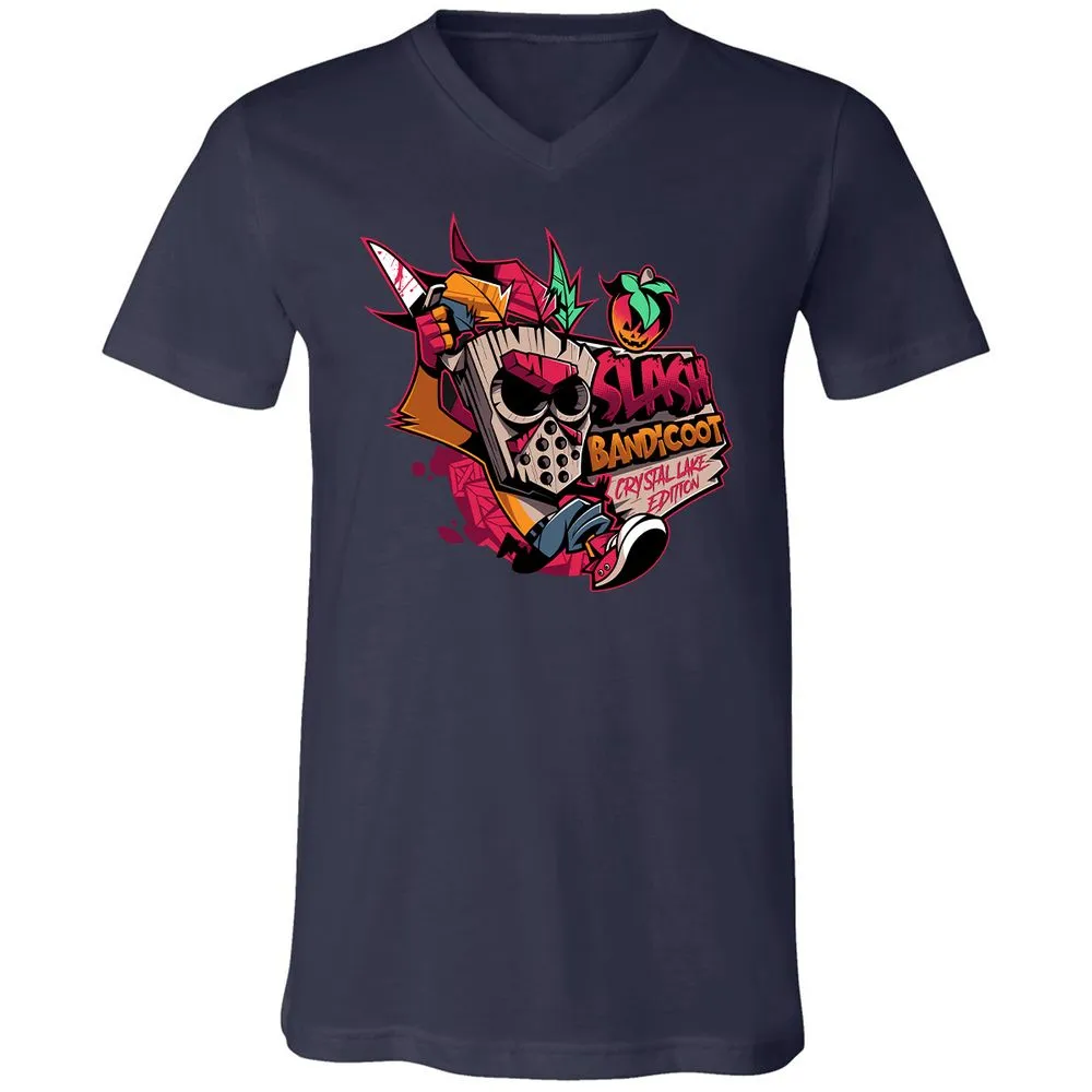 Unisex V-Neck T-Shirt - 9KWYY1KK - Navy - 2