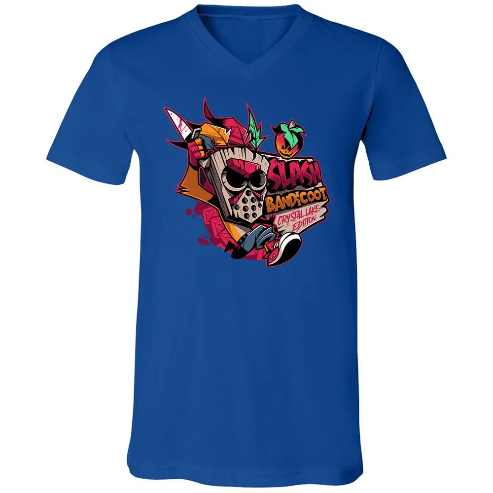 Unisex V-Neck T-Shirt - 9KWYY1KK - True Royal - 4