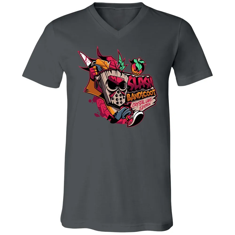 Unisex V-Neck T-Shirt - 9KWYY1KK - Asphalt - 12