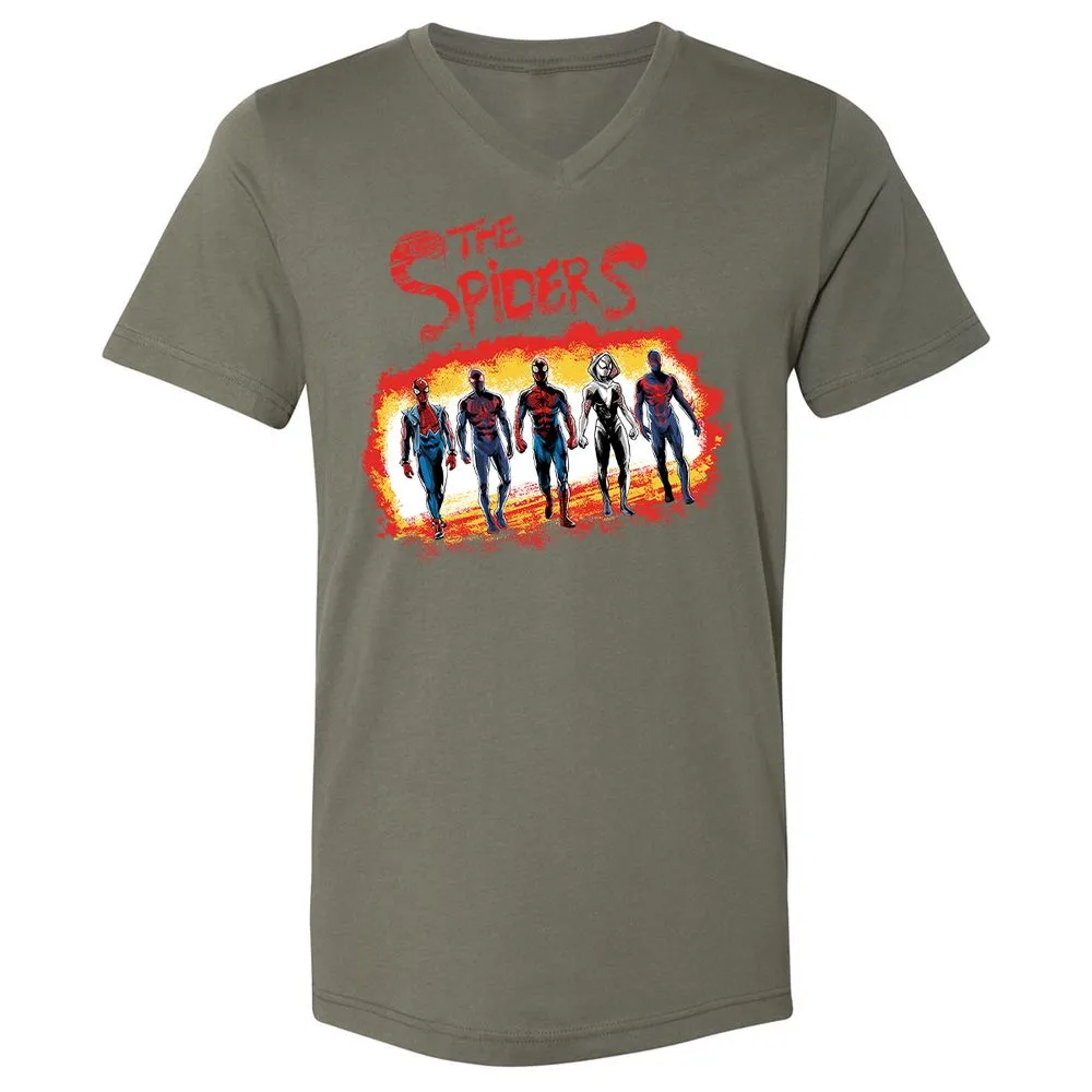 Unisex V-Neck T-Shirt - 6V7BQMEZ - Military Green - 10