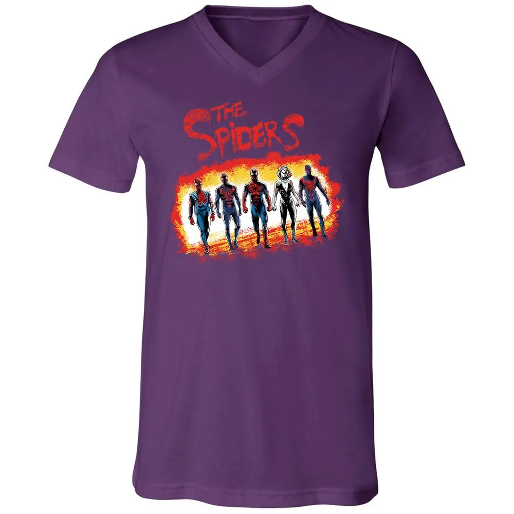 Unisex V-Neck T-Shirt - 6V7BQMEZ - Team Purple - 9