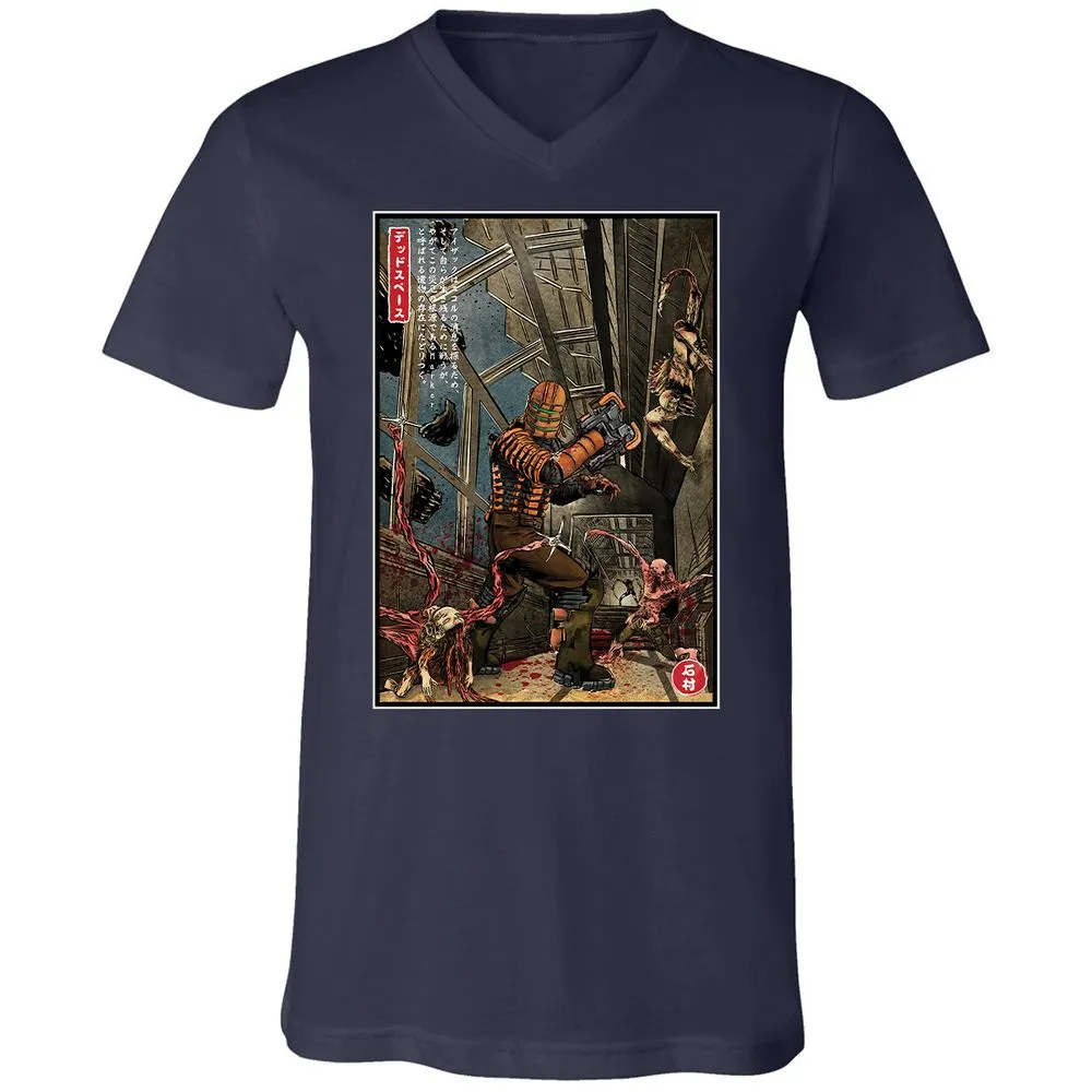 Unisex V-Neck T-Shirt - WCFL5KR1 - Navy - 2