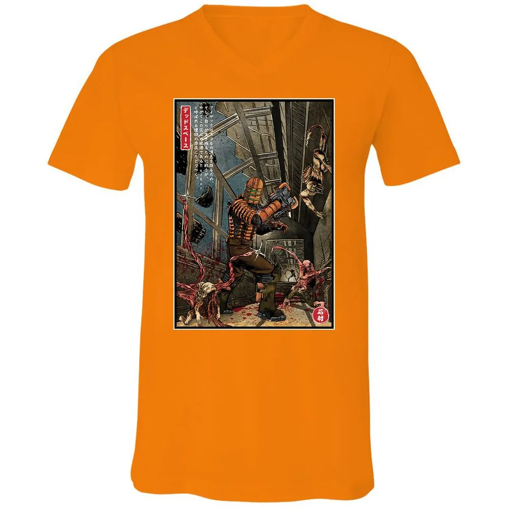 Unisex V-Neck T-Shirt - WCFL5KR1 - Orange - 11