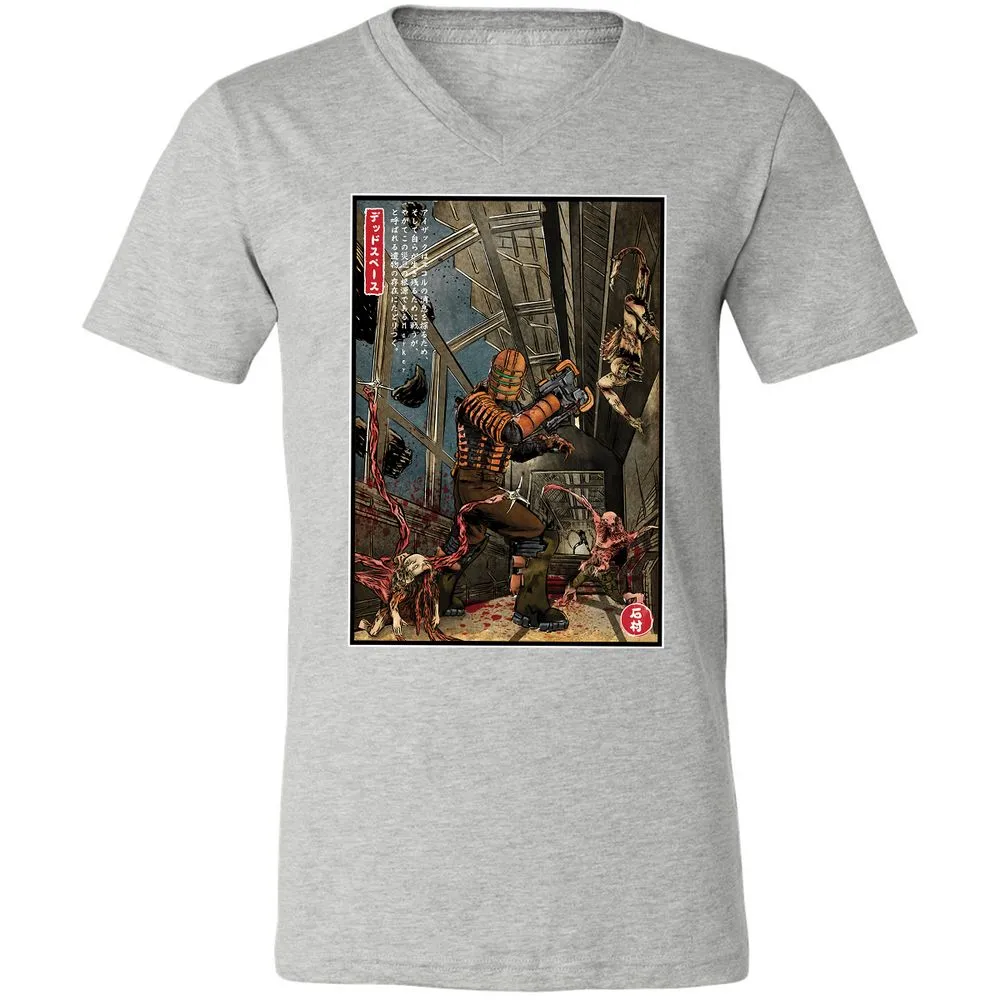 Unisex V-Neck T-Shirt - WCFL5KR1 - Athletic Heather - 7