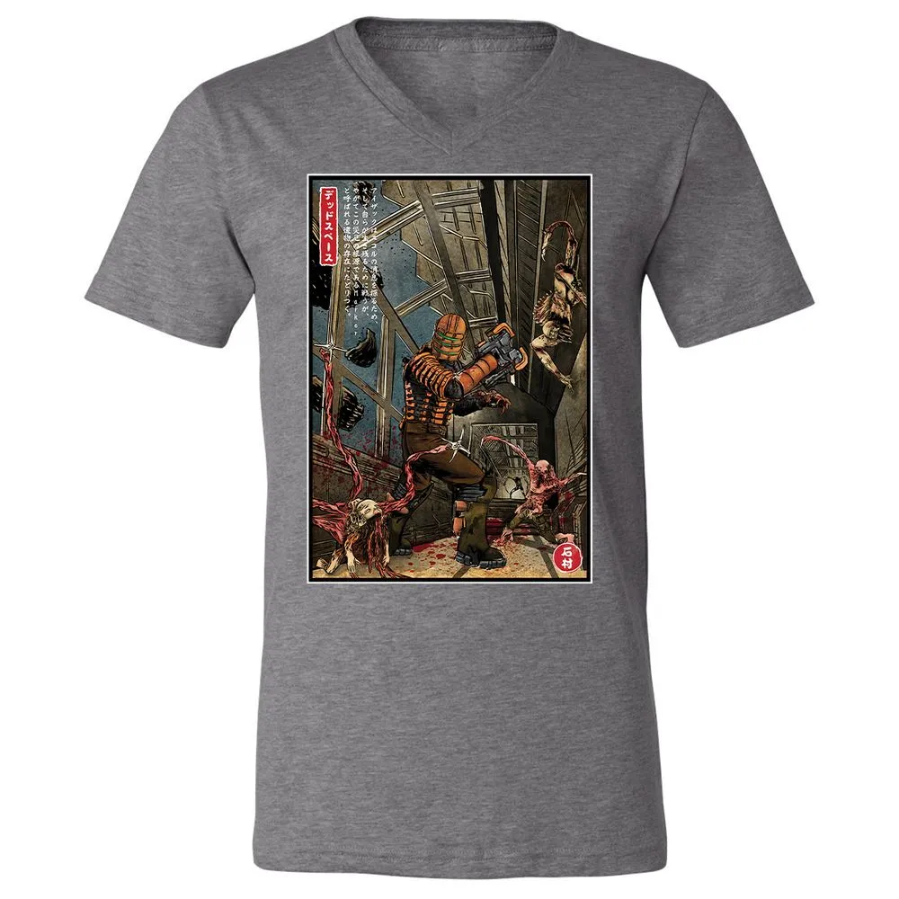 Unisex V-Neck T-Shirt - WCFL5KR1 - Deep Heather - 13