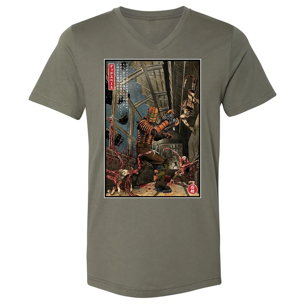 Unisex V-Neck T-Shirt - WCFL5KR1 - Military Green - 10