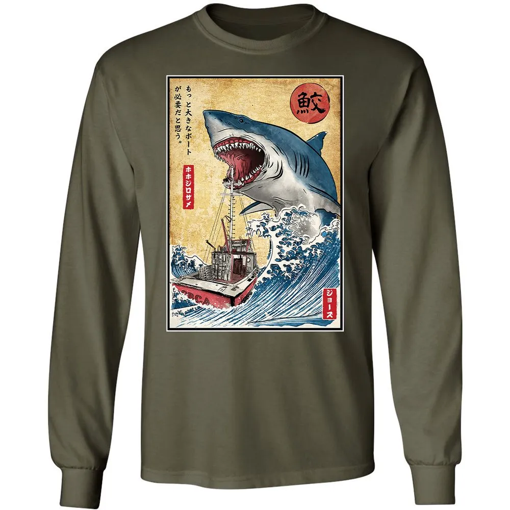 Long Sleeve T-Shirt - 1WSCMDT2 - Military Green - 16
