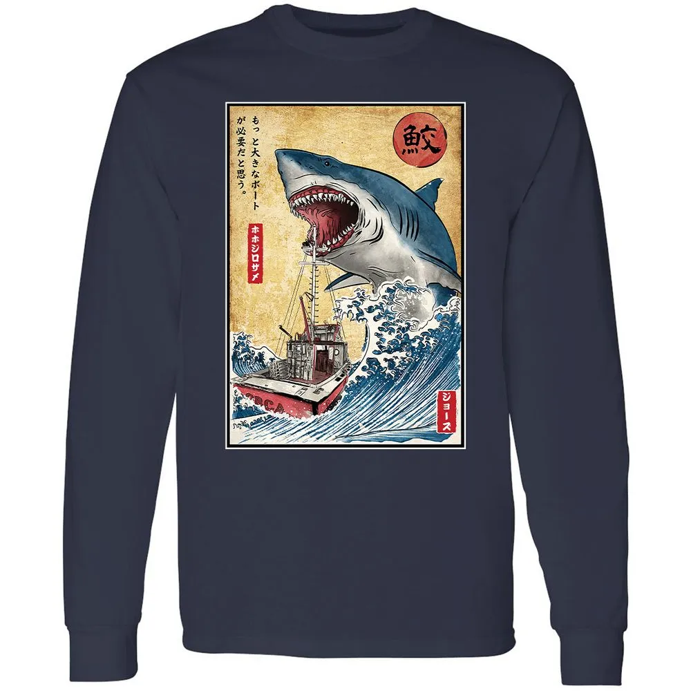 Long Sleeve T-Shirt - 1WSCMDT2 - Navy - 2