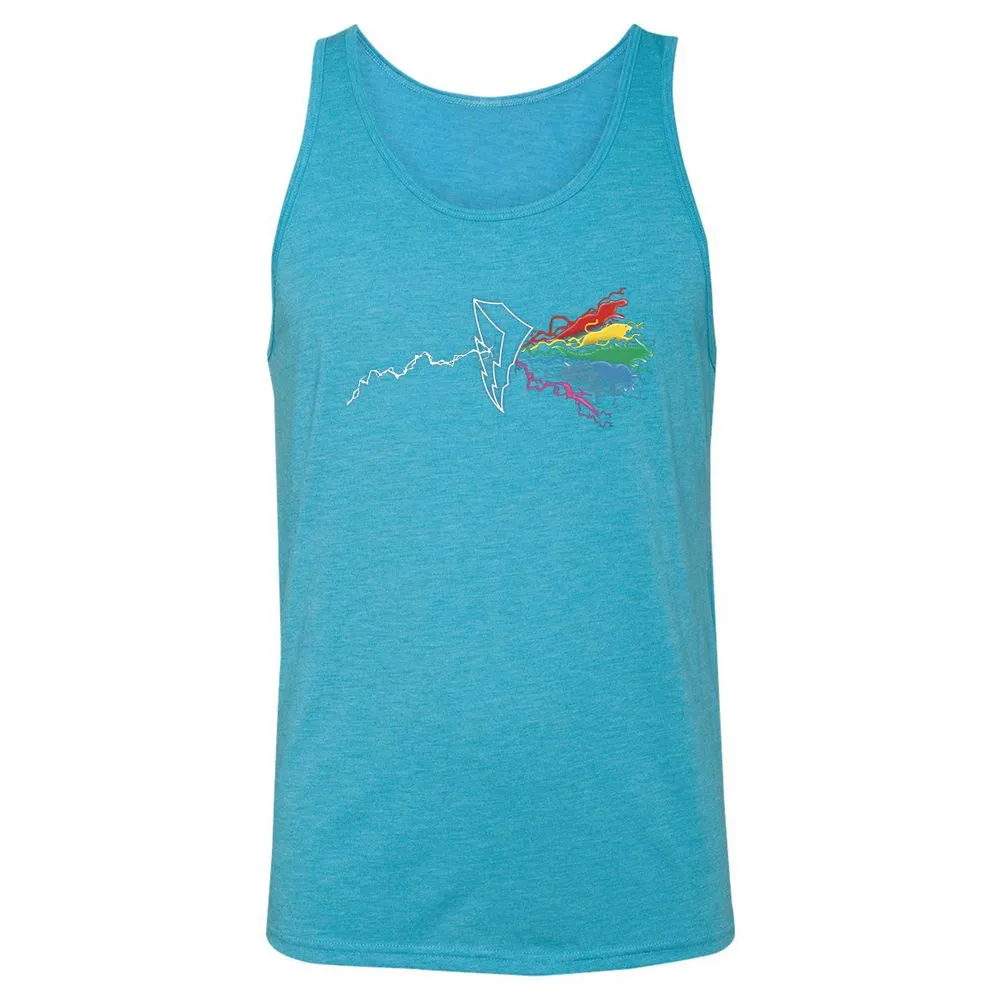 Unisex Jersey Tank - 2SW93LJN - Aqua Triblend - 3