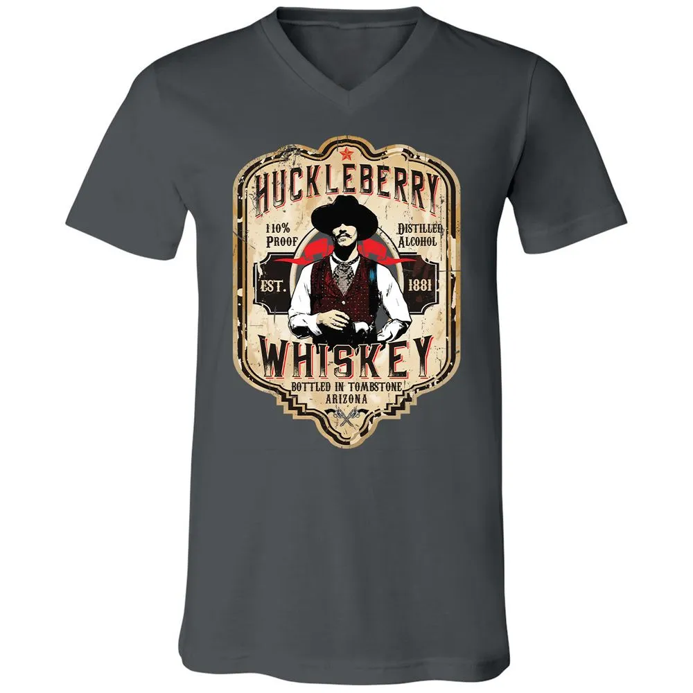 Unisex V-Neck T-Shirt - 2D9RNFH2 - Asphalt - 12