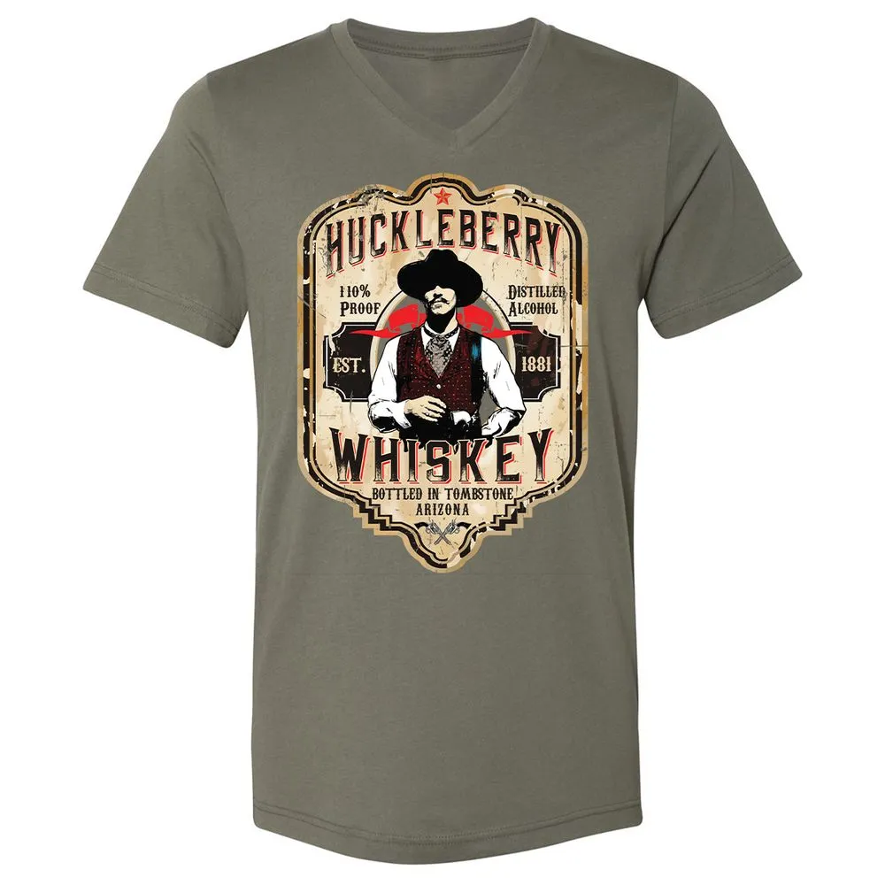 Unisex V-Neck T-Shirt - 2D9RNFH2 - Military Green - 10