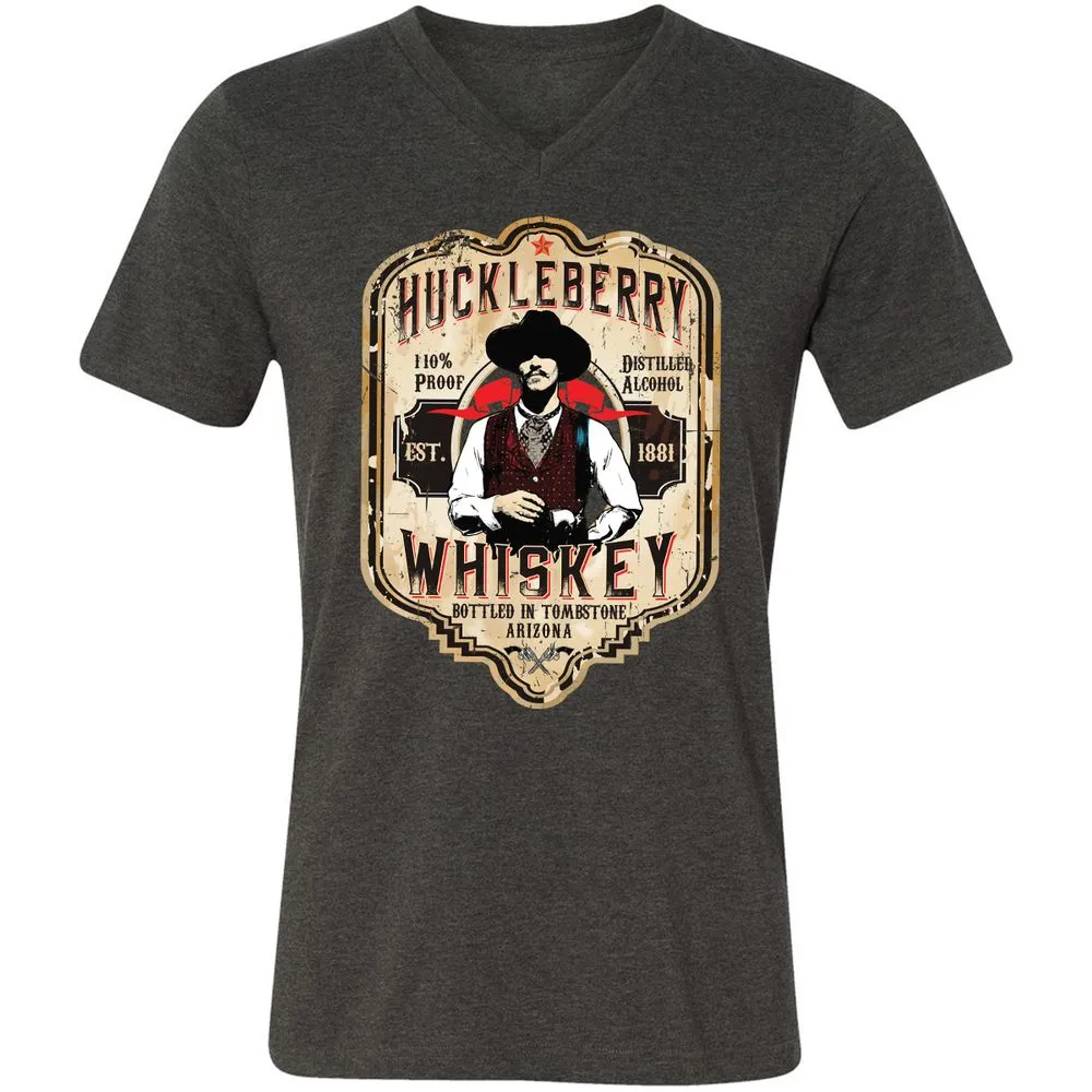 Unisex V-Neck T-Shirt - 2D9RNFH2 - Dark Grey Heather - 8
