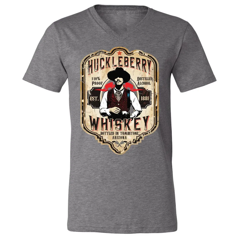 Unisex V-Neck T-Shirt - 2D9RNFH2 - Deep Heather - 13
